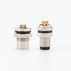 M8 Thông Tư 2 3 4 5 Pin Cáp Cảm Biến Cắm IP67 Cáp Thẳng Cắm Bảng Điều Chỉnh Front Mount Ổ Cắm Kết Nối - Product Image 3