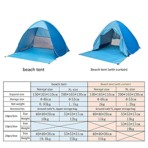 Carpa de Camping Automática Instantánea Personalizada y Económica, Carpa Portátil Ligera para Exteriores con Protección UV, Carpa de Playa - Product Image 2