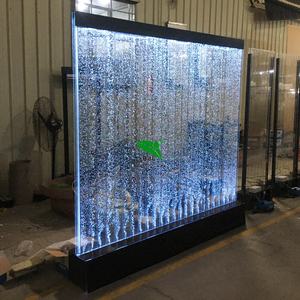Factory Wholesale Glow Light Decoration <strong>LED</strong> Acrylic Dancing Fountain Water Bubble Wall <strong>Waterfall</strong> Panel Room Divider <strong>Screen</strong> - Product Image 5
