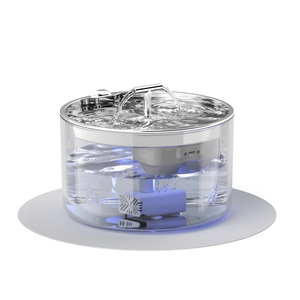 <span class=keywords><strong>Fontaine</strong></span> à <span class=keywords><strong>eau</strong></span> pour animaux de compagnie en verre de 2,8 L avec lumière LED, distributeur d'<span class=keywords><strong>eau</strong></span> automatique pour chat, forme de fleur, pompe silencieuse, niveau d'<span class=keywords><strong>eau</strong></span> visible - Product Image 3