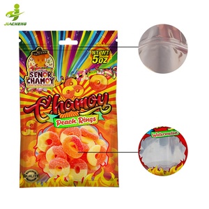 Bolsa Plana Personalizada de Mylar con Cierre de Cremallera de Tres Lados, de Plástico Laminado y Papel de Aluminio, para Dulces <span class=keywords><strong>Chamoy</strong></span>, con Orificio para Colgar - Product Image 6