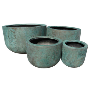 Fabricant du Vietnam Pots minimalistes durables Ensemble en fibre de verre Pots de jardin 5 pièces Service Odm Oem - Product Image 1
