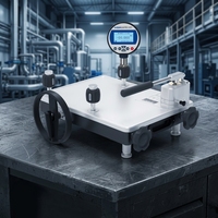 60bar HSIN616 Vacuum Pressure Calibration Pump Bench-top Manual Air Pneumatic Pressure Gauge Comparator Calibrator Instrument