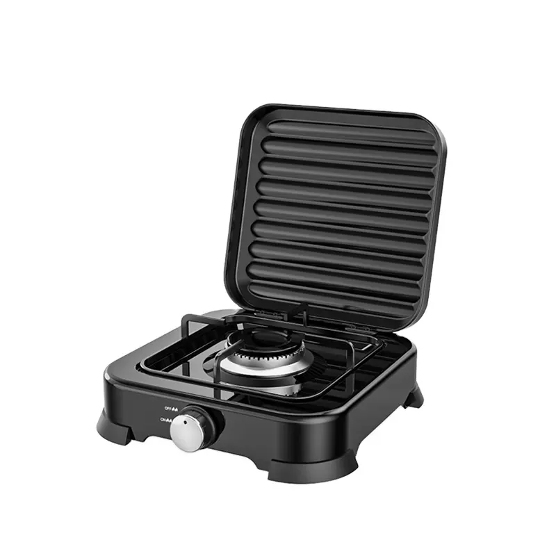 Customized Single Burner Gas Hob Portable Mini 1 Burner Camping Gas Cooktops Gas Stove With Cover