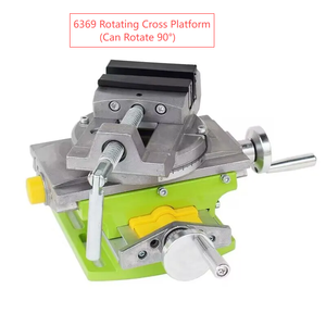 铝合金二合一铣钻精密虎钳旋转底座工作台复合工作台多功能迷你十字工作台 - Product Image 4