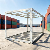 Structure de conteneur plat en acier de 20 pieds fabriquée en usine