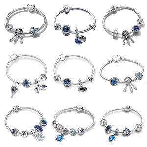 Pulsera Atrapasueños Vintage de Plata de Ley 925 con Baño de Platino, Diseño de Viaje Oceánico y Cuento de Hadas Estrellado, Regalo para Aniversarios - Product Image 1