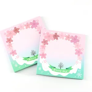 Pastel Stationary 3x3 Inches Lined Cute Shape Stationery Sticky Note Pads