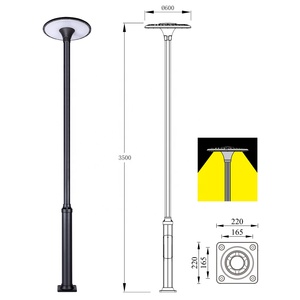 Nueva Lámpara LED Moderna para Jardín <span class=keywords><strong>2026</strong></span>, AC/DC 3000K, Impermeable, Cuadrada, para Exteriores, 220V, Clasificación IP65, para Iluminación de Villas, Parques y Calles, 60W/80W - Product Image 3