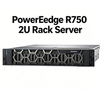 Serveur d'occasion R750 DDR4 RAM Xeon haute performance pour la virtualisation, applications critiques d'entreprise, calcul de base de données, rack 64 Go 1,2 To