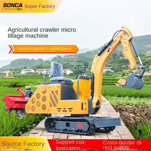 YSLANDSCAPE Mini-Excavatrice Multifonctionnelle, Motoculteur Rotatif, Micro-Excavation Tout-en-Un, Transmission Hydraulique, Pelleteuse - Product Image 3
