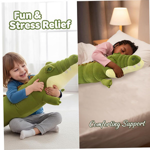 ตุ๊กตาจระเข้ขนาดใหญ่เหมือนจริง 8503 ตัว ของเล่<span class=keywords><strong>น</strong></span>ตุ๊กตาหนานุ่มสำหรับ<span class=keywords><strong>เด็ก</strong></span>กอดและ<span class=keywords><strong>นอน</strong></span>หลับ ตกแต่งห้อง<span class=keywords><strong>เด็ก</strong></span> ตุ๊กตาจระเข้ - Product Image 4