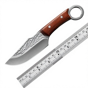 Flame HK OEM Customizable DIY Multi-Functional Stainless Steel Garden Knife Wooden Handle <b>Clip</b> Point 8mm SS224 1 Year Warranty - Product Image 1