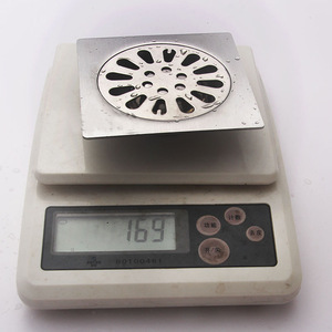 Siphon de sol en acier inoxydable 50 mm carré, anti-odeur, facile à nettoyer, double usage pour salle de bain et machine à laver - Product Image 4