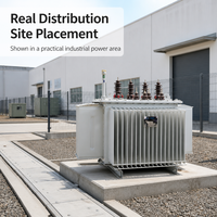 Trafo Minyak 1600kVA Low Loss Tiga Fasa Inti Silikon Baja Laminasi Standar IEC60076 Tegangan Kva Sesuai Pesanan