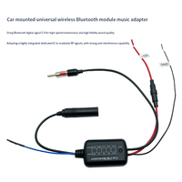 Modulateur audio sans perte d'antenne d'autoradio noir de haute qualité 76MHZ-108MHZ