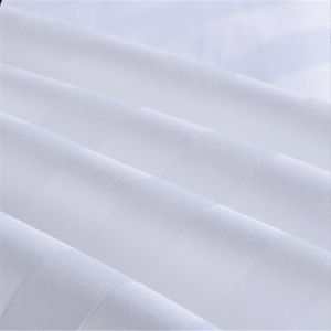 Khách Sạn Khăn Trải Giường 100% Cotton Mercerized <span class=keywords><strong>Jacquard</strong></span>/Dệt Phong Cách Đồng Bằng/<span class=keywords><strong>Jacquard</strong></span> Kích Thước Màu Trắng 180TC 200TC 300TC Sateen Vải Cuộn Giường - Product Image 2