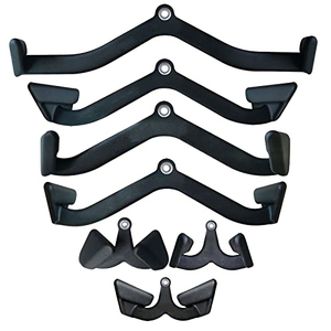 Lot de 5 accessoires de <span class=keywords><strong>musculation</strong></span> avec <span class=keywords><strong>poignée</strong></span> intégrée à traction arrière, <span class=keywords><strong>poulie</strong></span> haute et basse, barre d'attache pour traction, <span class=keywords><strong>poignée</strong></span> Mag Grip antidérapante - Product Image 1