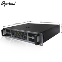 Amplificador de Potencia Aarhus SY-4250 de 1000W y 4 Canales Clase AB con Función de Radio, Diseño Moderno, Control por Voz, Carcasa Metálica, Impedancia de 8 Ohmios