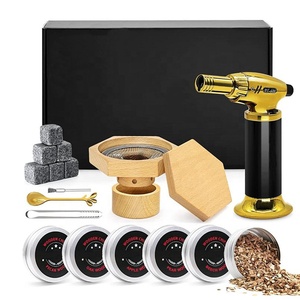 Kit de ahumador de whisky de regalo del Día del Padre personalizado, herramienta de ahumador de madera, Kit de ahumador de bebida antiguo con astillas de madera, encendedor de antorcha - Product Image 3