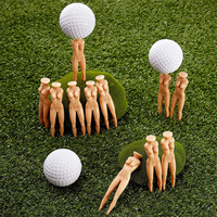 Bikini-vormige grappige golf tees, 3 inch plastic novelty tees voor golfers, mannen, vrouwen, golf cadeau, groothandel, bulk