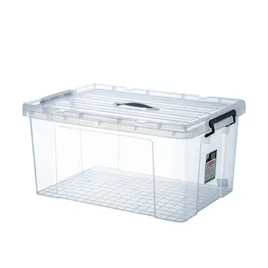 Hot Selling PP Plastic High Transparent Storage Box Container for Clothes and Toys