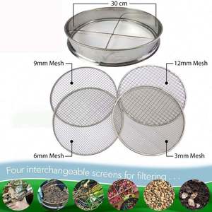 304 roestvrijstalen draad, gewoon geweven, gekrimpt draadgaas, bodemstandaardtestmonsterzeef voor productonderzoek in laboratoria - Product Image 3