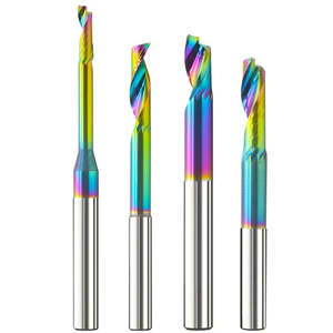 Fresa de Carburo Recubierto Jeekvisen de 6 mm, Broca de Espiral Simple, Diámetro 6*50 mm, Vástago de 3.175/4/10 mm, para Aluminio Sólido, OEM, 30 g - Product Image 4