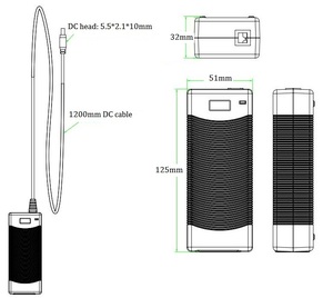 Adaptador de Corriente de Escritorio de 65W, Fuente de Alimentación de 52V para Laptop, Adaptadores de 65W/52V de la Marca HZGWS - Product Image 4