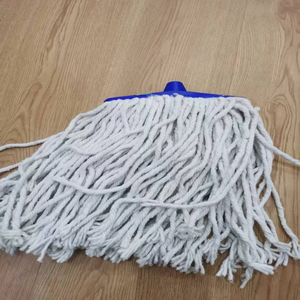 Têtes de vadrouille en plastique avec fil de <span class=keywords><strong>coton</strong></span>, longues bandes et poteaux en <span class=keywords><strong>bois</strong></span> pour le nettoyage des sols, vente en gros - Product Image 5