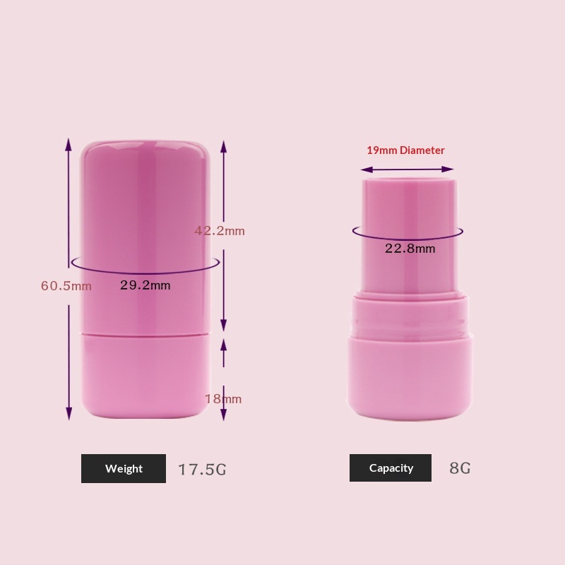 Stock Round Empty Tube Custom Factory Wholesale Makeup Bottle 8g Deodorant Stick Ointment Concealer Foundation Stick Packaging