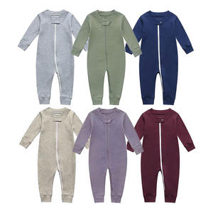 Produttore neonato designer personalizzato 100% cotone pigiama bambino con cerniere ragazzo e ragazza <span class=keywords><strong>abbigliamento</strong></span> infantile tuta <span class=keywords><strong>12</strong></span> <span class=keywords><strong>mesi</strong></span> - Product Image 1