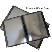 Couverture de menu Bistro en cuir PU noir du fournisseur de cuir Yimi pour hôtels et restaurants