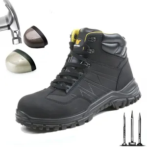 Desert Hiking Indestructible Steel Toe Anti Puncture Non Slip Function Safety Work Shoes Boots For Men