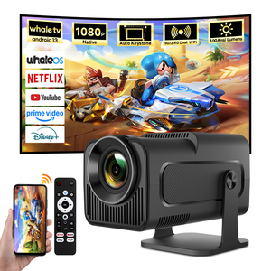 Hotack горячая Распродажа Hy320AA фильм Proyector домашний кинотеатр двойной Wifi 6 1080P портативный мини наружный проектор - Product Image 1