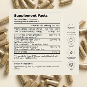 OEM Muscle <b>Builder</b> Capsules Supports Strength, Recovery & Muscle Growth Fitness Supplement 150 Count - Product Image 5