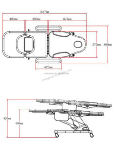 Gynaecologie Geboortestoel Onderzoeksbed Gynaecologische Onderzoeksstoel Elektrische Elektrische Werkende Gynaecologische Tafel - Product Image 4
