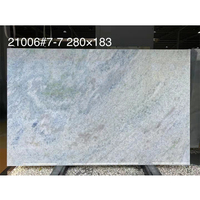 Panneau mural en marbre rétroéclairé, carrelage de sol, dalle de marbre transparente bleu clair, cristal de pierre, dalle de marbre bleu diamant, calcite