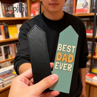 Marque-page personnalisé élégant en PU de qualité supérieure pour la sublimation, idéal pour les lecteurs, les clubs de lecture et les collectionneurs - Vente en gros Topjlh
