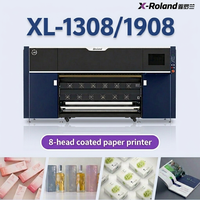 Imprimante jet d'encre commerciale X-Roland Roll-to-Roll 8 têtes pour papier couché, compatibilité multimédia
