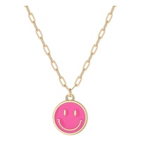 Collier tendance avec pendentif visage pour femme, bijoux en résine à la mode, cadeau d'anniversaire, accessoires à porter au quotidien