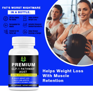 Cápsulas Premium de GLP-1 de Marca Privada con Cetona de Frambuesa y Suplemento de Granos de Café Verde, Apoyo para Suprimir el Apetito, Pastillas de GLP-1 - Product Image 4