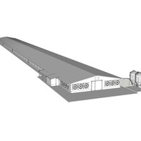 Système de reproduction automatisé Structure métallique Grange pour l'élevage de volailles Stable-Vache Porc Poulet Chèvre Hangar Ferme Ferme Ferme Écurie