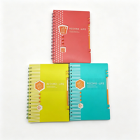 Carnet à spirale A5 en PP 100 g/m² avec logo personnalisé et intercalaires – Vente en gros de fournitures de bureau et scolaires, journal de bord, agenda