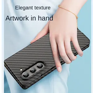 100% из натурального кованого ультратонкого легкого углеродного волокна чехол для телефона против царапин для Samsung Galaxy Flip5 ультра тонкий чехол