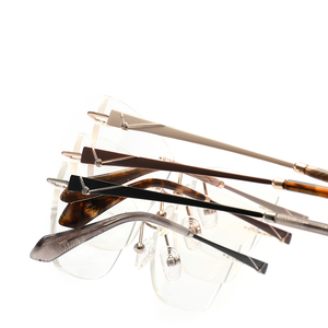 Popular Luxury High Quality Optical <strong>Glasses</strong> Rimless Metal <strong>Glasses</strong> for Women <strong>Reading</strong> <strong>Glasses</strong> <strong>Wholesale</strong> LE6499 - Product Image 3
