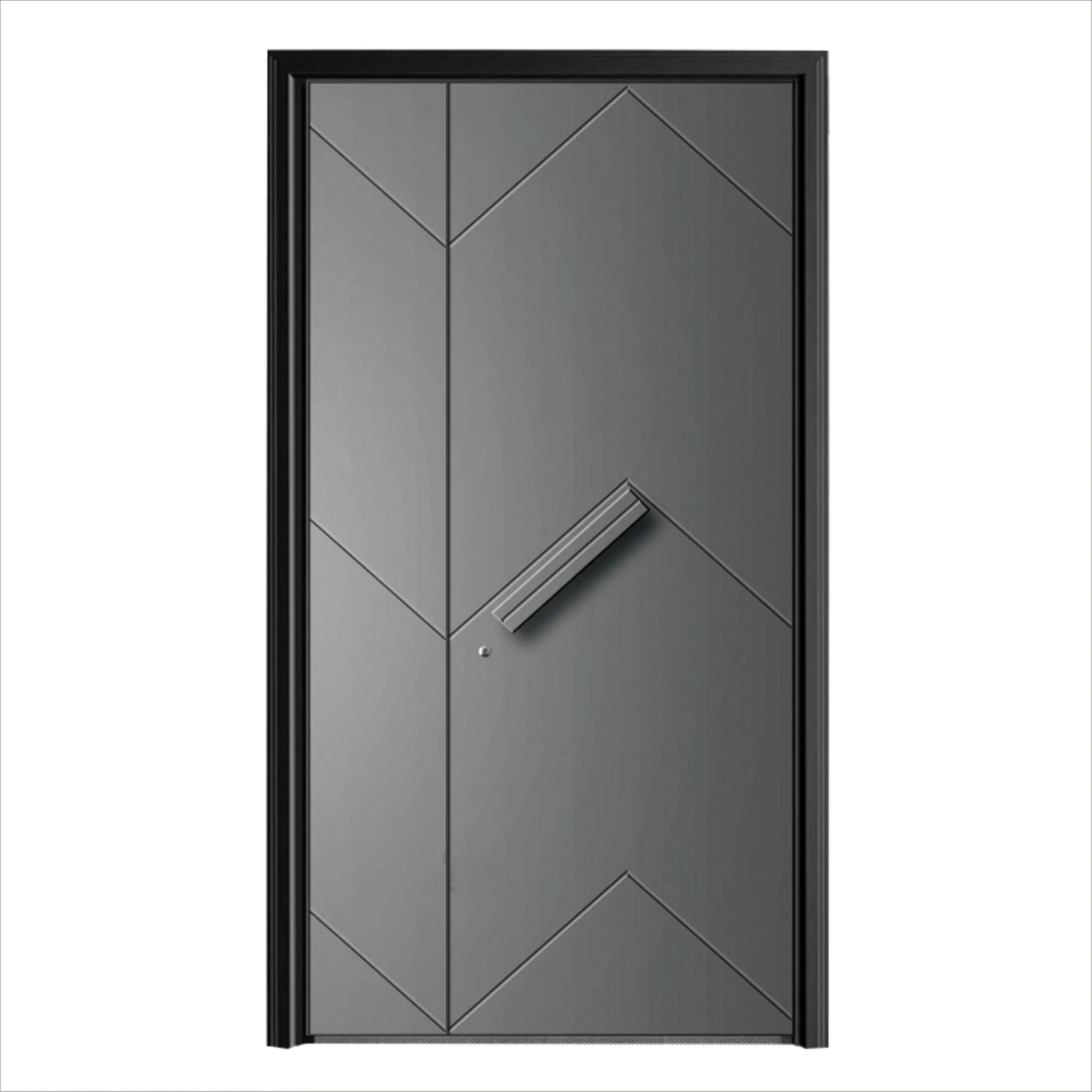 Chian Top Factory Custom High quality whole house custom metal entrance door gate with smart lock
