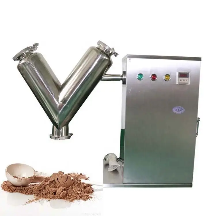 Mixer makanan bubuk statis, mesin pencampur bubuk kecepatan tinggi profesional