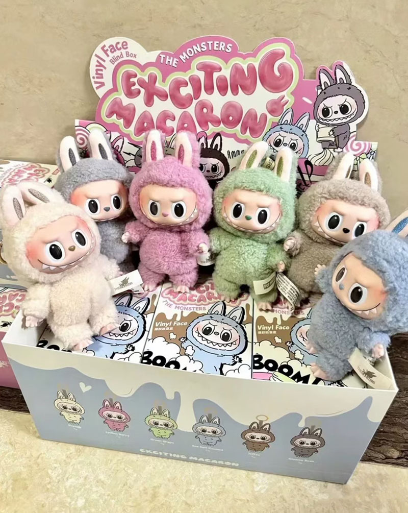 LABUBU macaron 2体セット Pop Mart Labubu Labubu v1 Exciting Macaron Labubu v2 Have a
