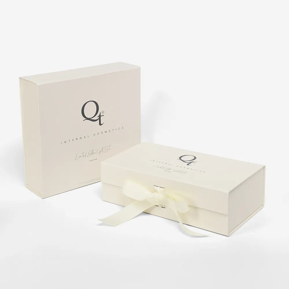 Cajas plegables de cartón de lujo con impresión personalizada, cinta de diseño libre, caja de papel de regalo para ropa, embalaje Biodegradable